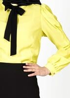 Tesettür giyim SARI 6119 BLUZ