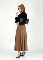 Tesettür giyim SİYAH 6144 BLUZ