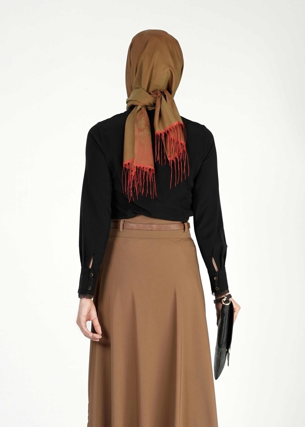 Tesettür giyim SİYAH 6144 BLUZ