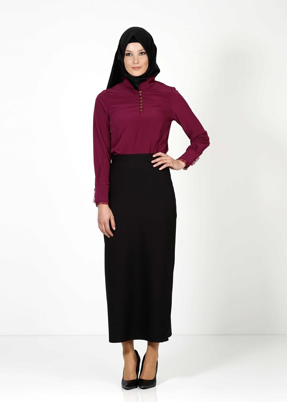 Tesettür giyim MÜRDÜM 6144 BLUZ