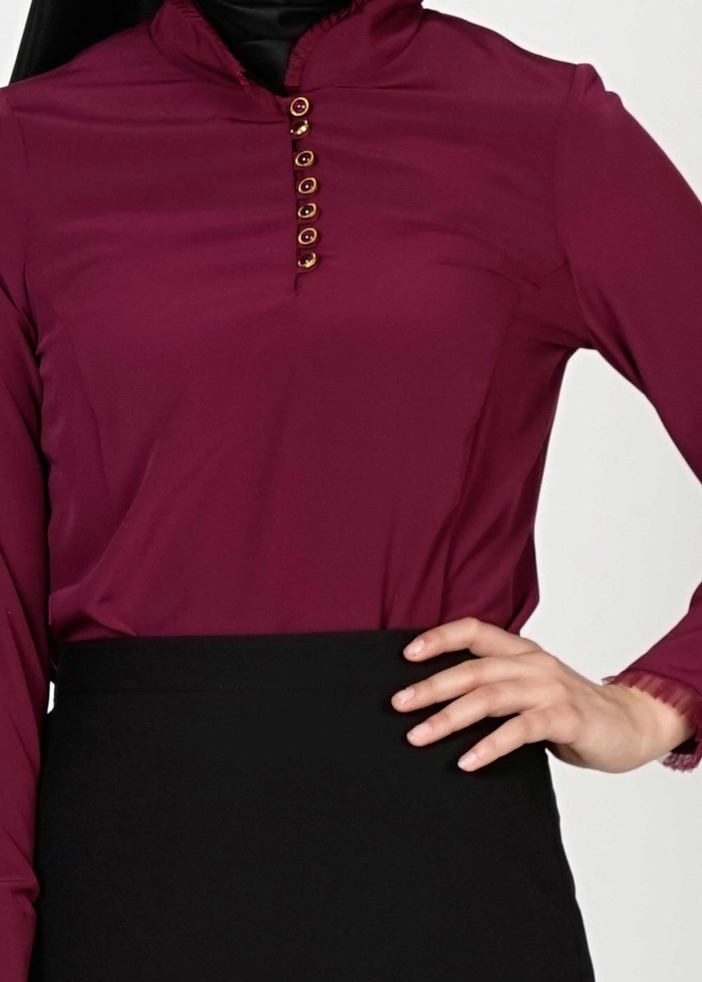 Tesettür giyim MÜRDÜM 6144 BLUZ