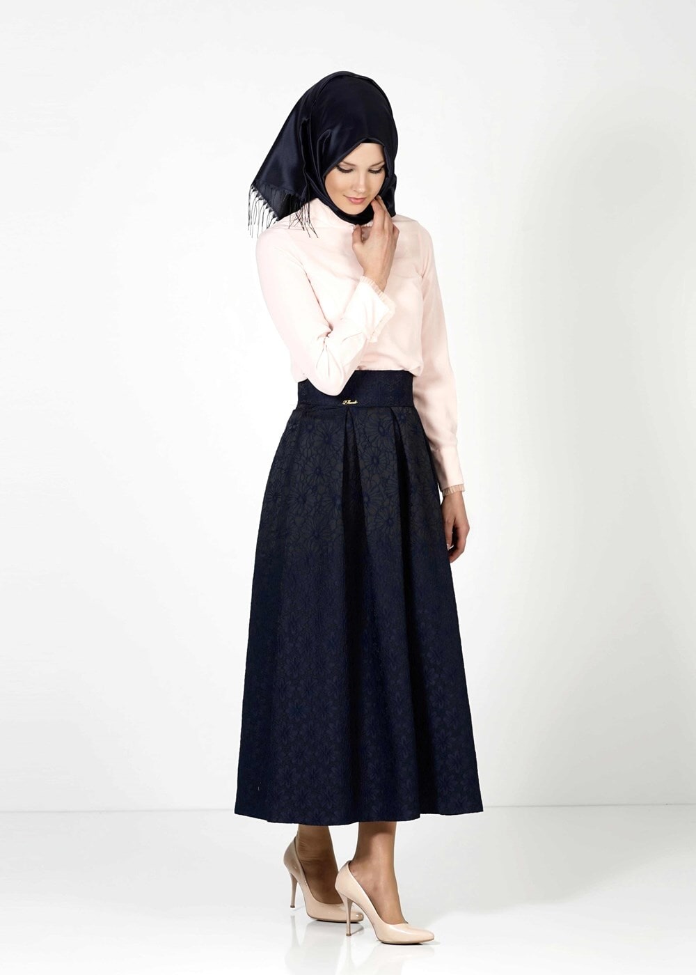 Tesettür giyim PUDRA 6144 BLUZ