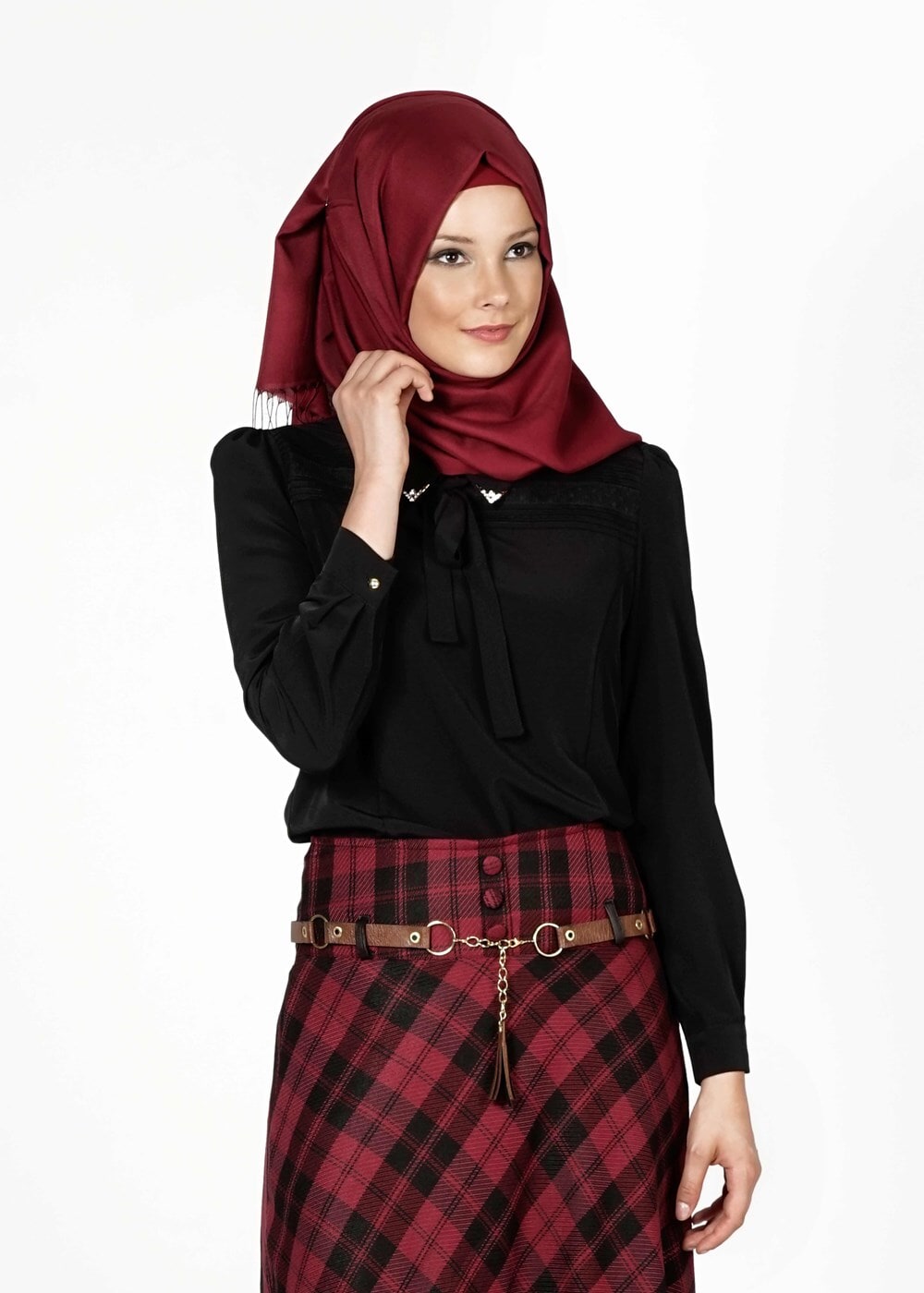 Tesettür giyim SİYAH 6147 BLUZ