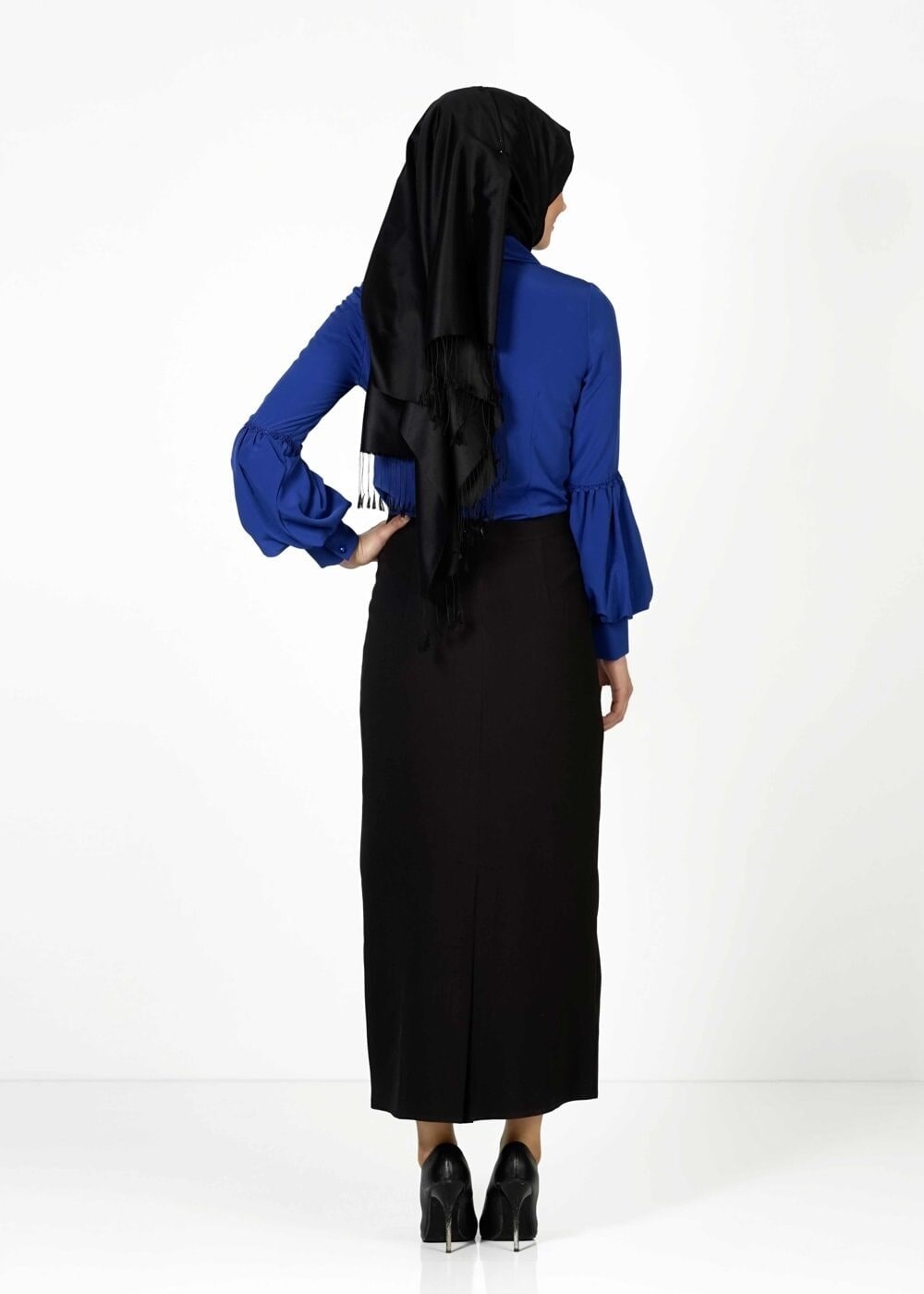 Tesettür giyim LACİVERT 6118-1 BLUZ