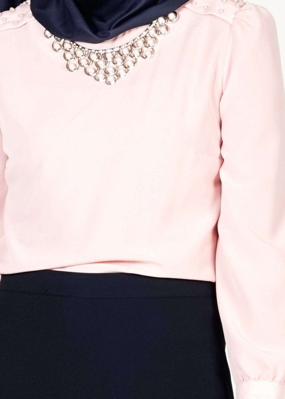 Tesettür giyim PUDRA 6145 BLUZ