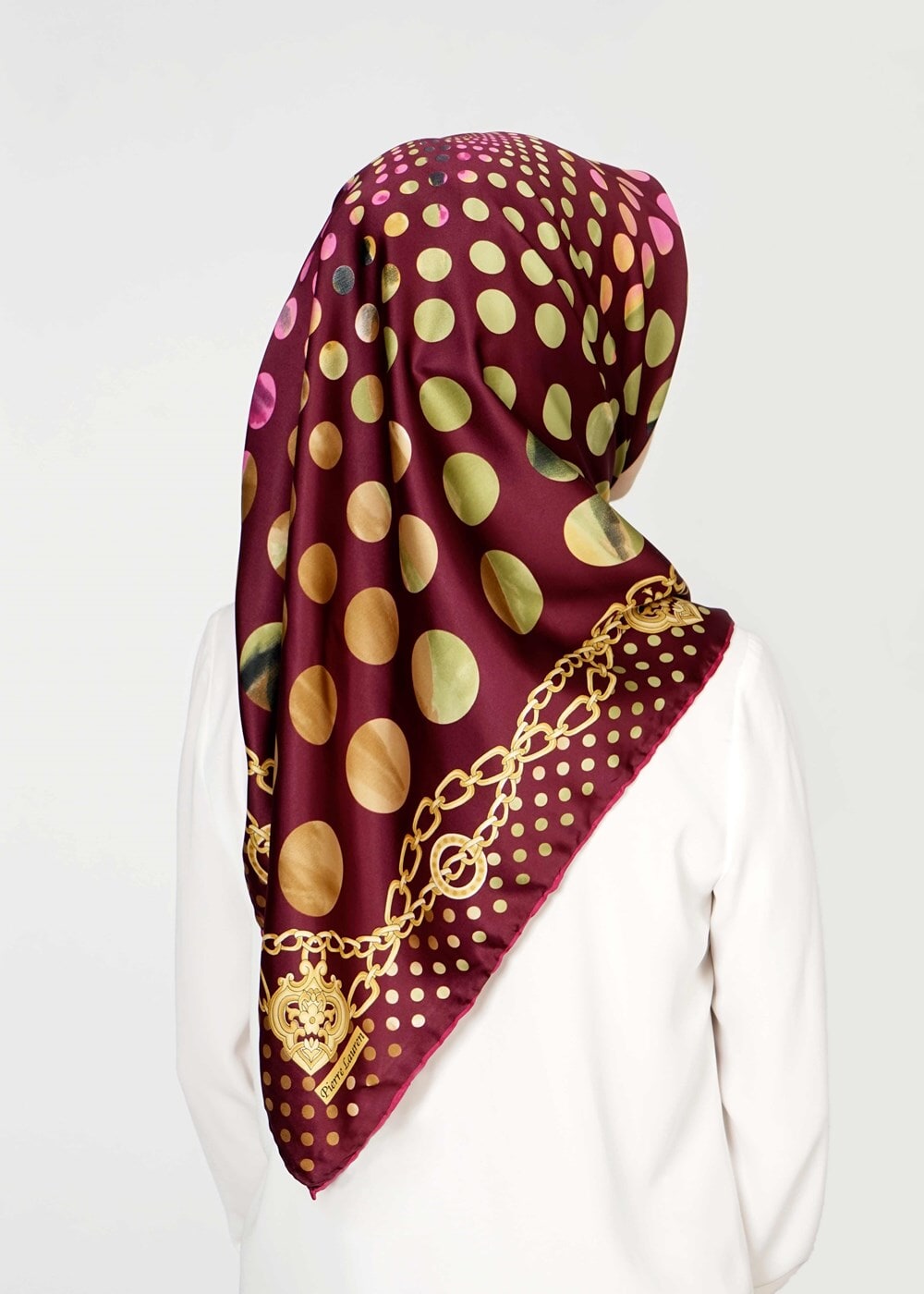 Vêtements hijab POURPRE T 27602 Puantiye Desenli Eşarp