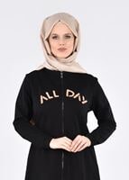 Tesettür giyim SİYAH T 40102 Allday Eşofman Takımı
