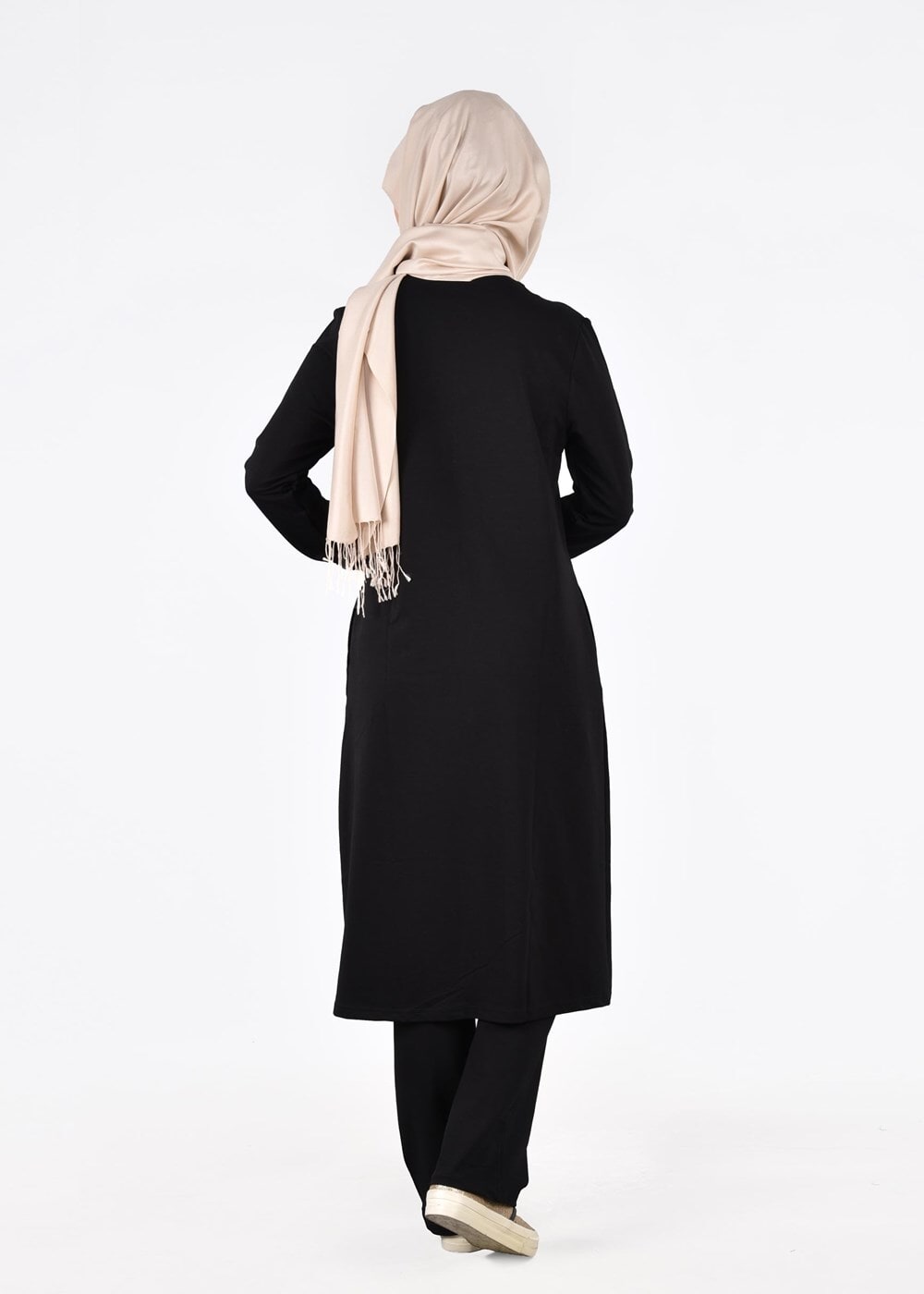 Tesettür giyim SİYAH T 40102 Allday Eşofman Takımı