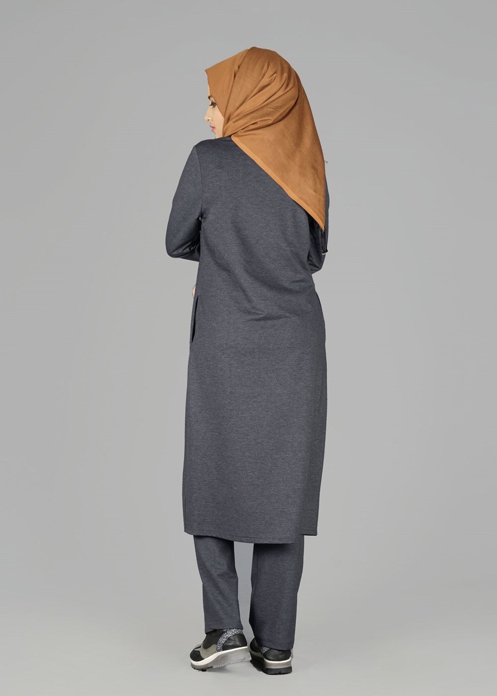Tesettür giyim GRİ T 40102 Allday Eşofman Takımı