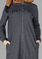 Tesettür giyim GRİ T 40102 Allday Eşofman Takımı