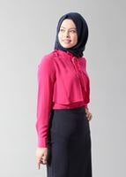 Tesettür giyim FUŞYA T 4237 New Loren Tesettür Bluz-Alv Fashion