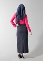 Tesettür giyim FUŞYA T 4237 New Loren Tesettür Bluz-Alv Fashion