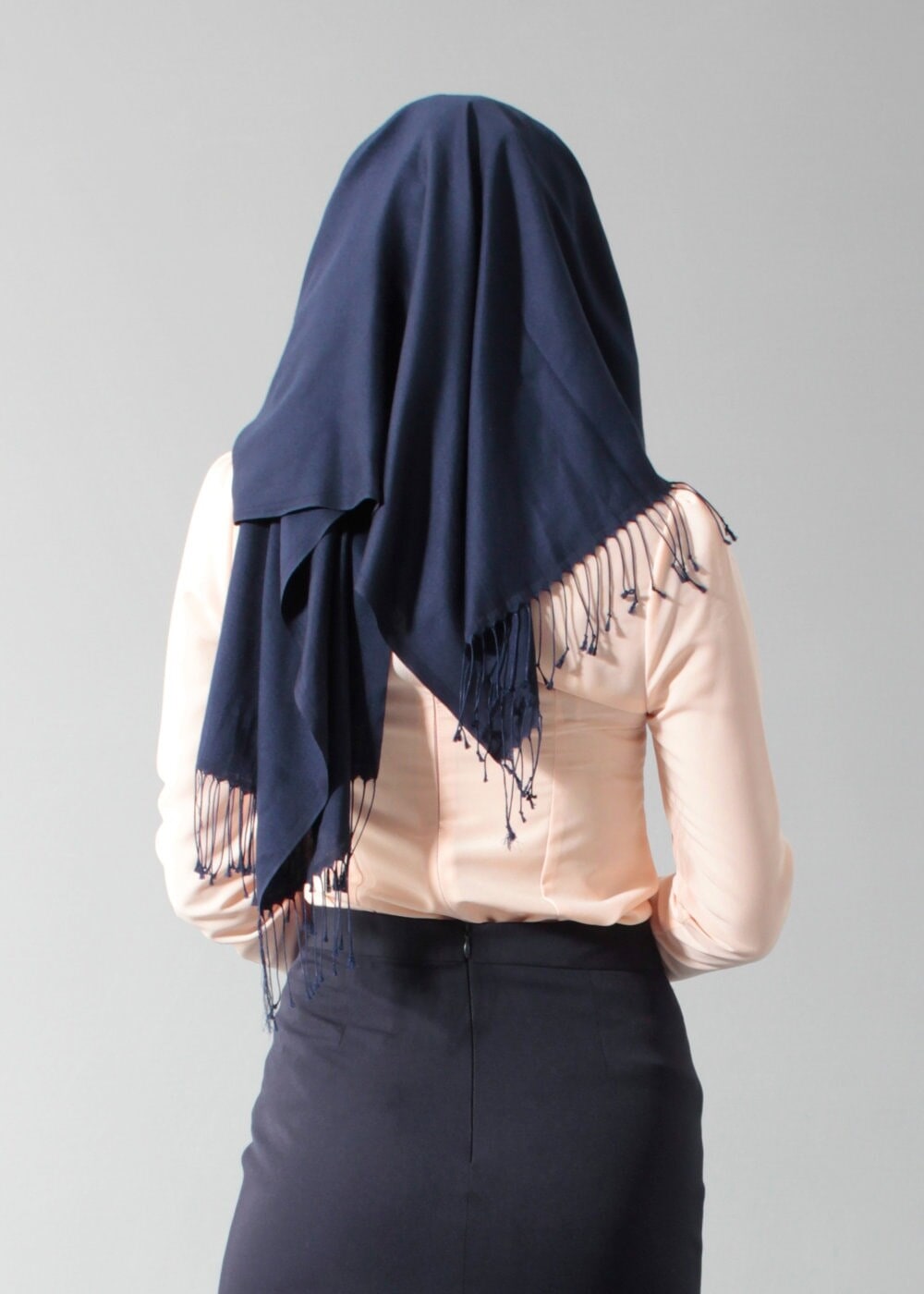 Tesettür giyim PUDRA GÜPÜR DETAYLI BONCUKLU BLUZ 4427 