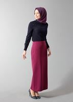 Tesettür giyim LACİVERT GÜPÜR DETAYLI BONCUKLU BLUZ 4427 