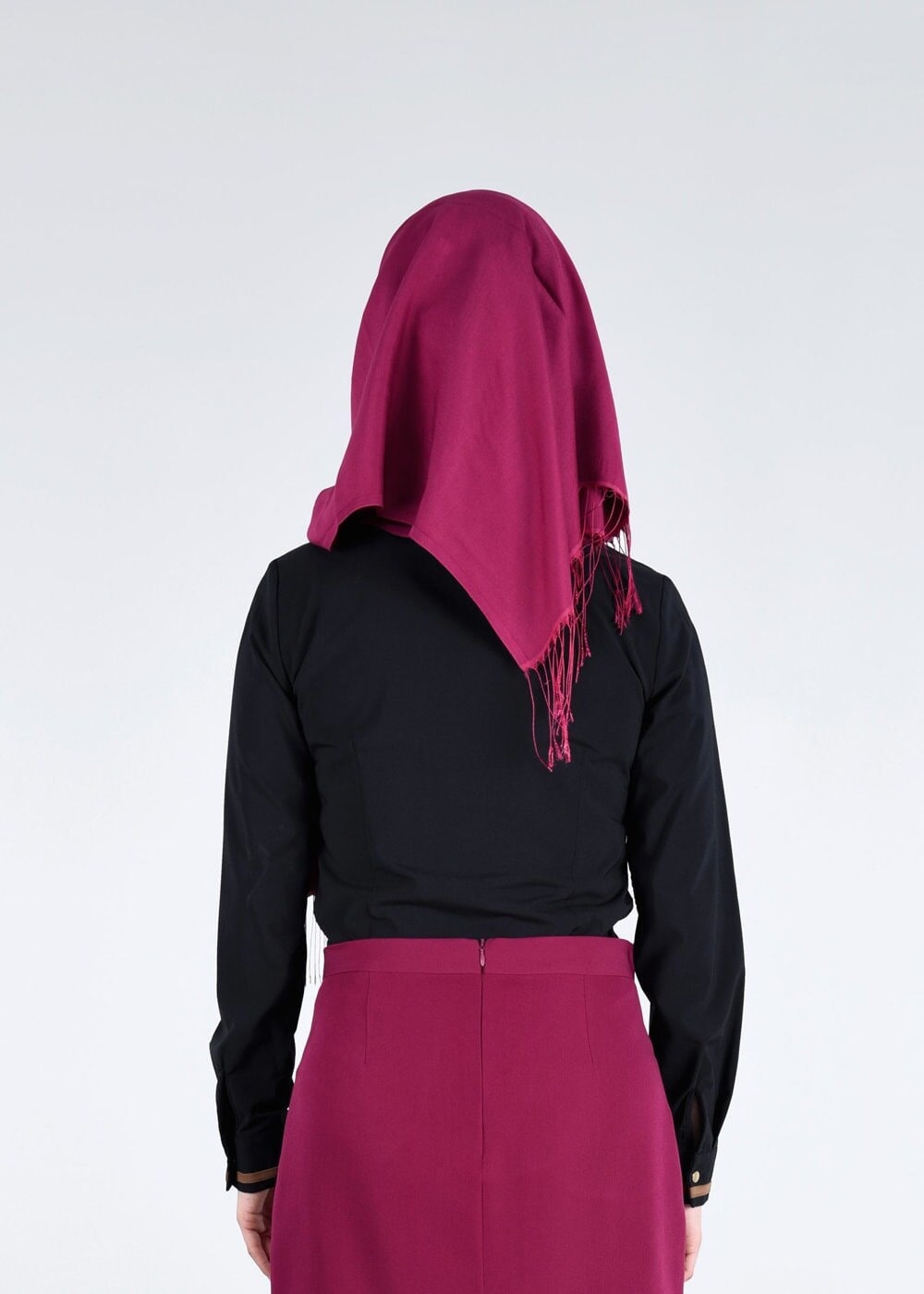 Tesettür giyim SİYAH T 4442 Eleta Tesettür Bluz-Alv Fashion