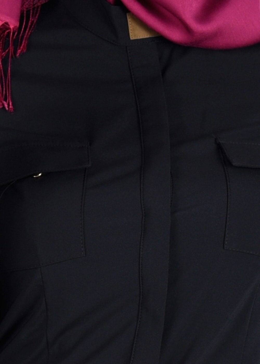 Tesettür giyim SİYAH T 4442 Eleta Tesettür Bluz-Alv Fashion