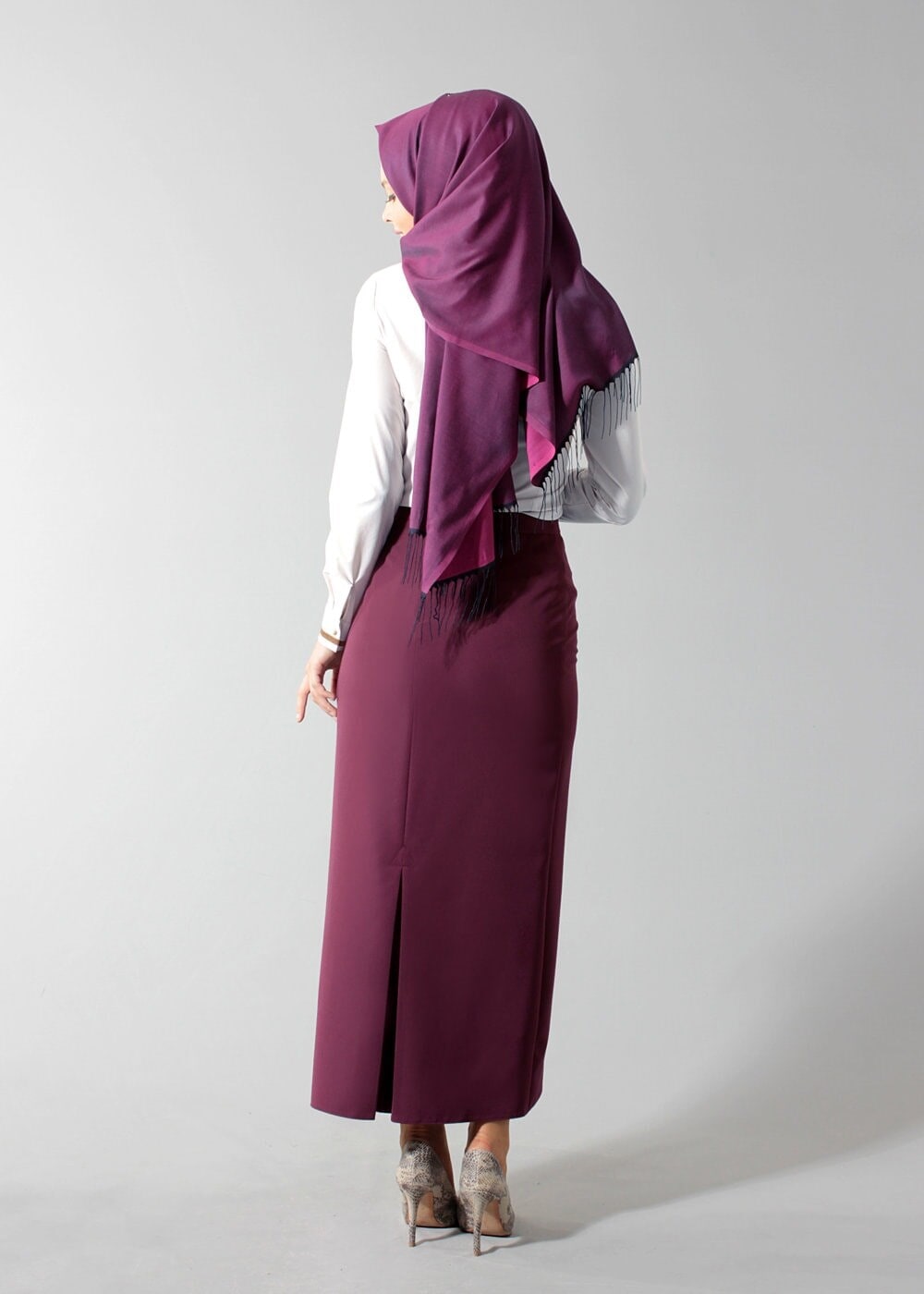 Tesettür giyim BEYAZ T 4442 Eleta Tesettür Bluz-Alv Fashion