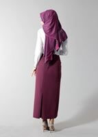 Tesettür giyim BEYAZ T 4442 Eleta Tesettür Bluz-Alv Fashion