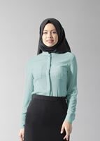 Tesettür giyim YEŞİL T 4475 Nişantaşı Tesettür Bluz-Alv Fashion