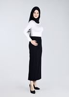 Tesettür giyim KREM T 4562 New Viscon Lycra Bluz-Alv Fashion