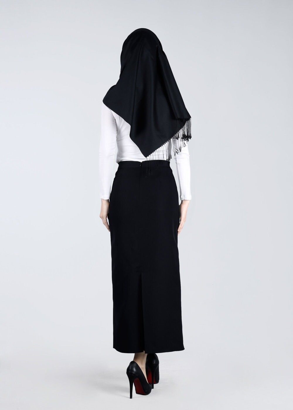 Tesettür giyim KREM T 4562 New Viscon Lycra Bluz-Alv Fashion