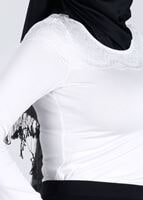 Tesettür giyim KREM T 4562 New Viscon Lycra Bluz-Alv Fashion