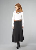 Tesettür giyim SİYAH 6773 ETEK
