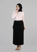 Hijab clothing BLACK TUBE SKIRT 6779