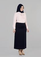 Tesettür giyim LACİVERT 6779 ETEK