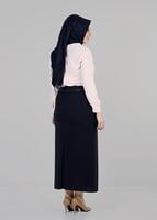 Tesettür giyim LACİVERT 6779 ETEK