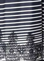 Tesettür giyim LACİVERT ŞERİTLİ DESENLİ YELEK 4009