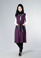 Tesettür giyim FUŞYA 4048 YELEK