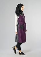 Tesettür giyim FUŞYA 4048 YELEK