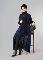 Tesettür giyim LACİVERT 4049 YELEK