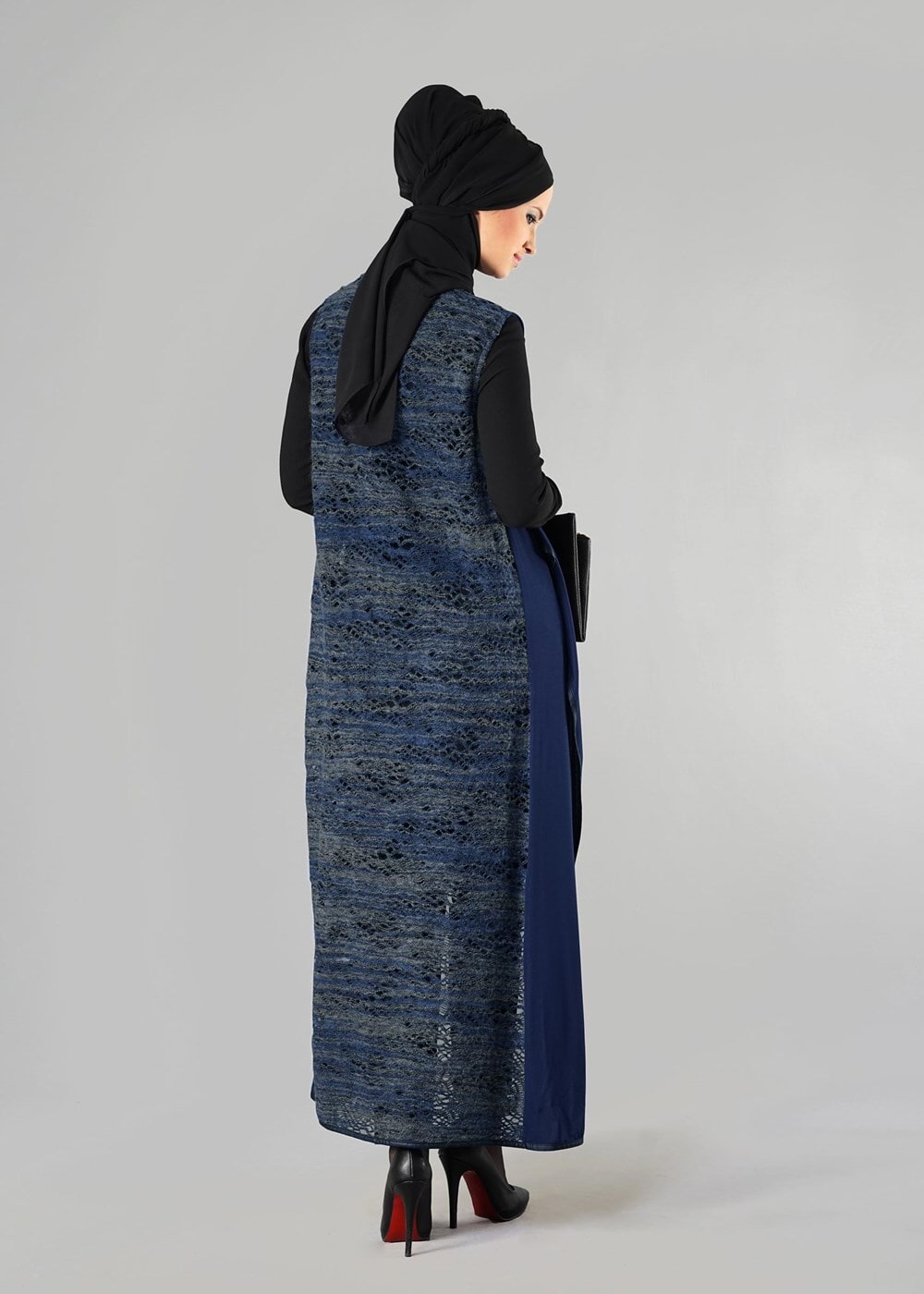 Tesettür giyim LACİVERT 4049 YELEK