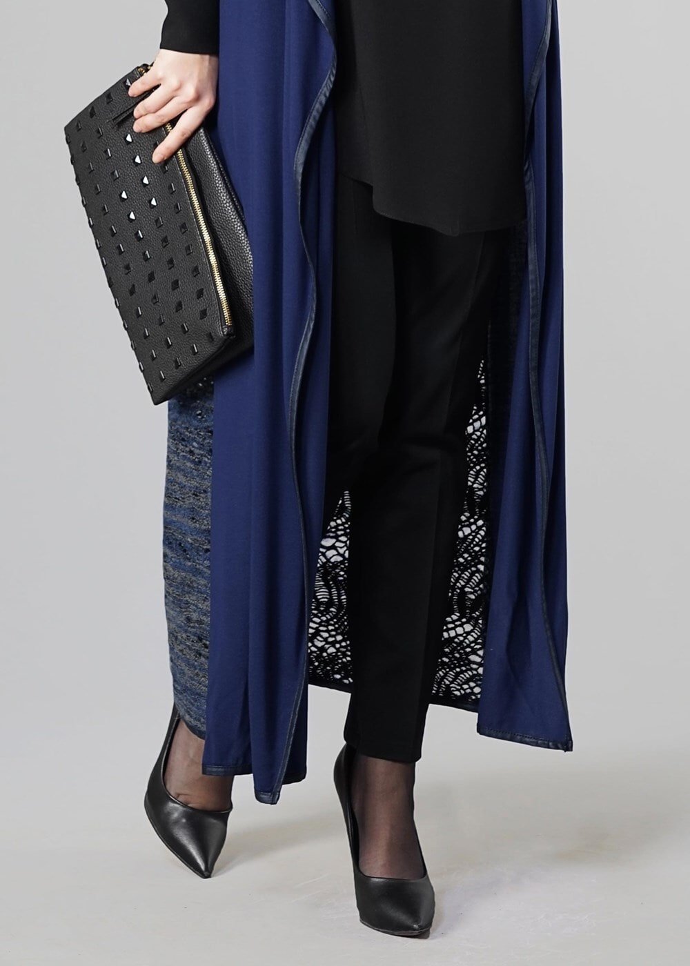 Tesettür giyim LACİVERT 4049 YELEK