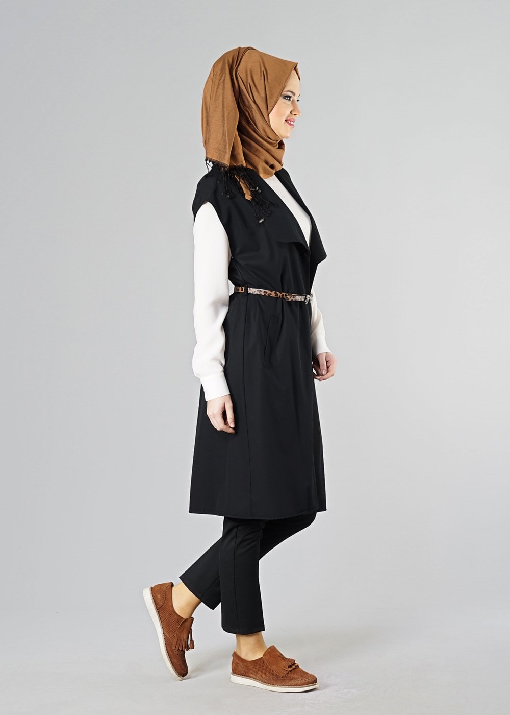 Tesettür giyim SİYAH 4158 YELEK