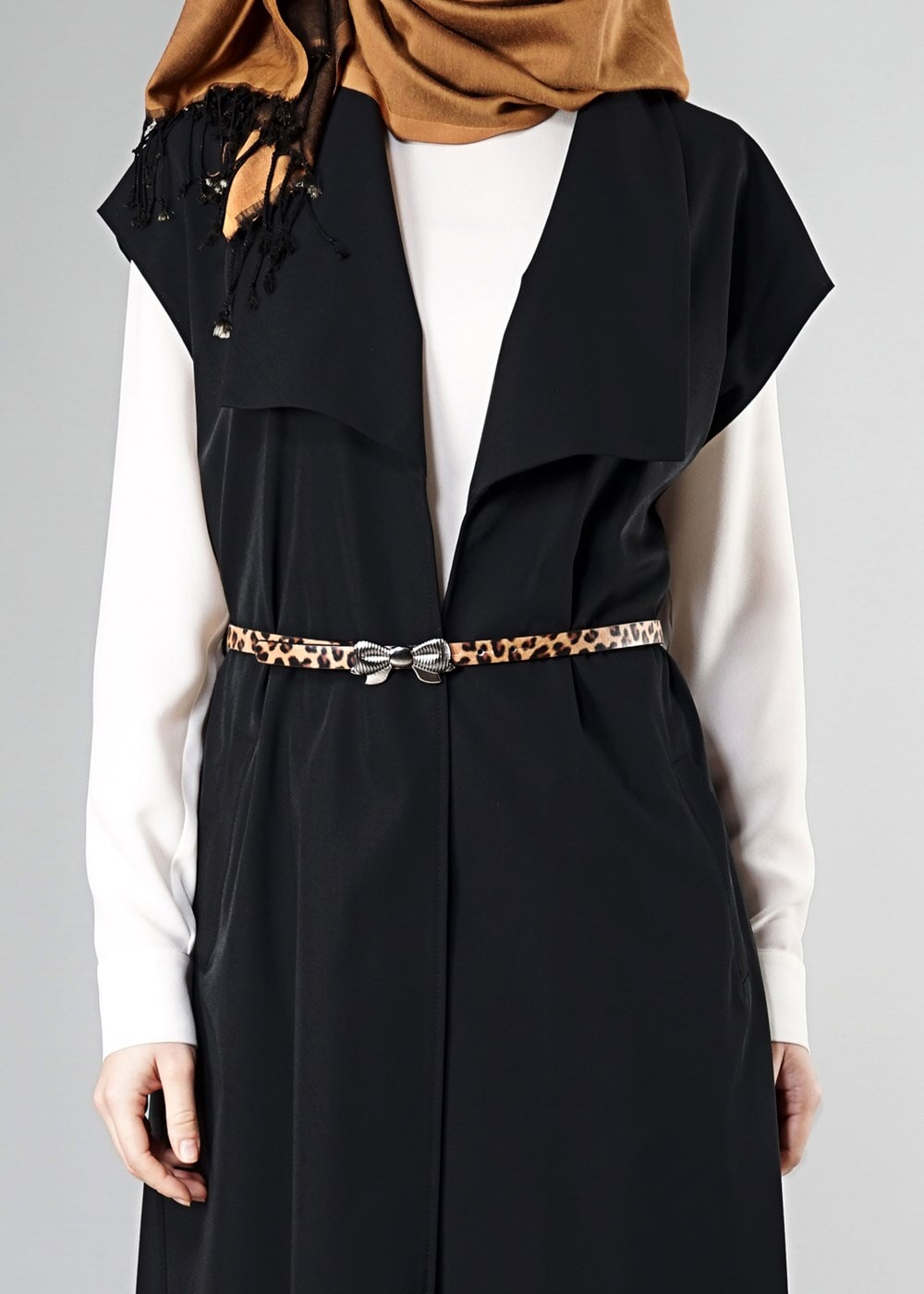 Tesettür giyim SİYAH 4158 YELEK