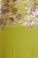 Tesettür giyim YEŞİL ALVİNA PUL PAYETLİ ABİYE ELBİSE T 5129