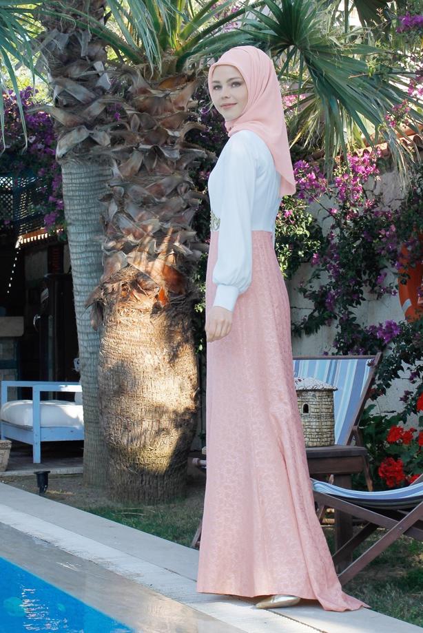 Hijab clothing  T 5075 Jakar Tesettür Elbise-Alv Fashion - TRENDTESETTÜR
