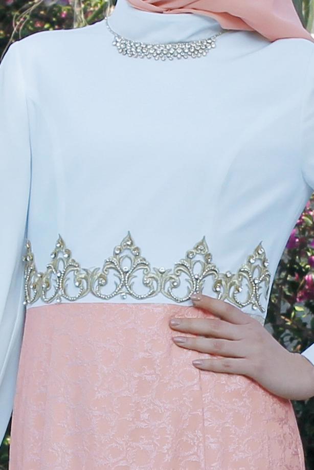 Hijab clothing  T 5075 Jakar Tesettür Elbise-Alv Fashion - TRENDTESETTÜR