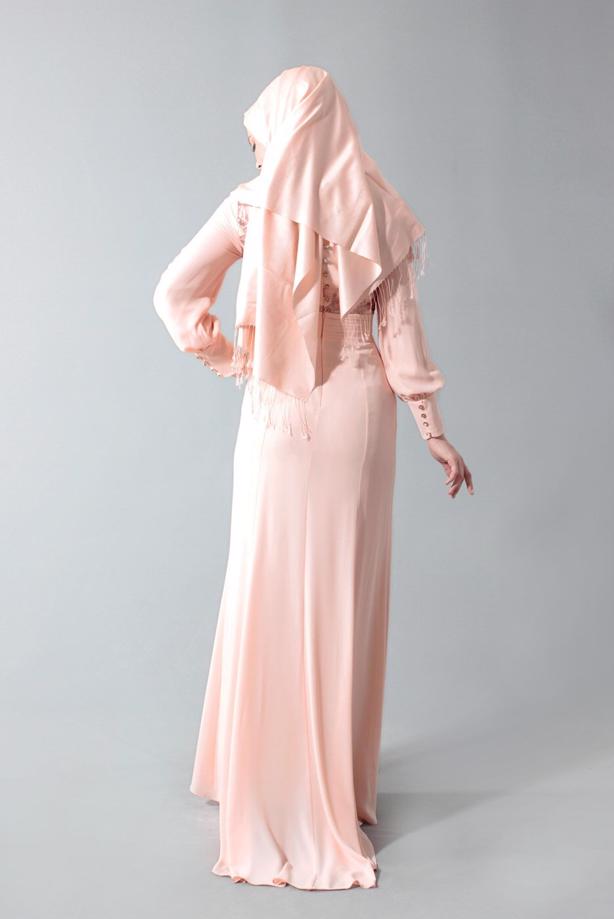 Hijab clothing  T 5096 Sisley Tesettür Abiye-Alv Fashion - TRENDTESETTÜR