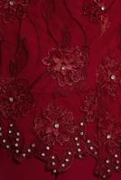 Tesettür giyim KIRMIZI ALVİNA ŞİFON ABİYE ELBİSE T 5127