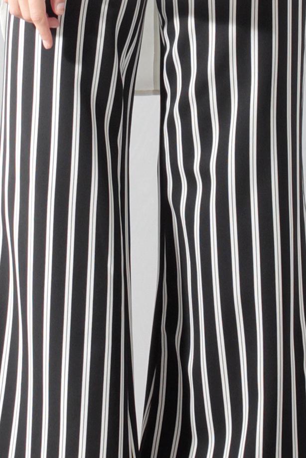 Vêtements hijab  T 1454 Actüel Çizgili Pantolon - TRENDTESETTÜR