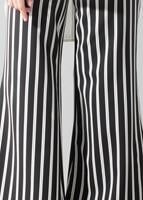 Vêtements hijab NOIR T 1454 Actüel Çizgili Pantolon