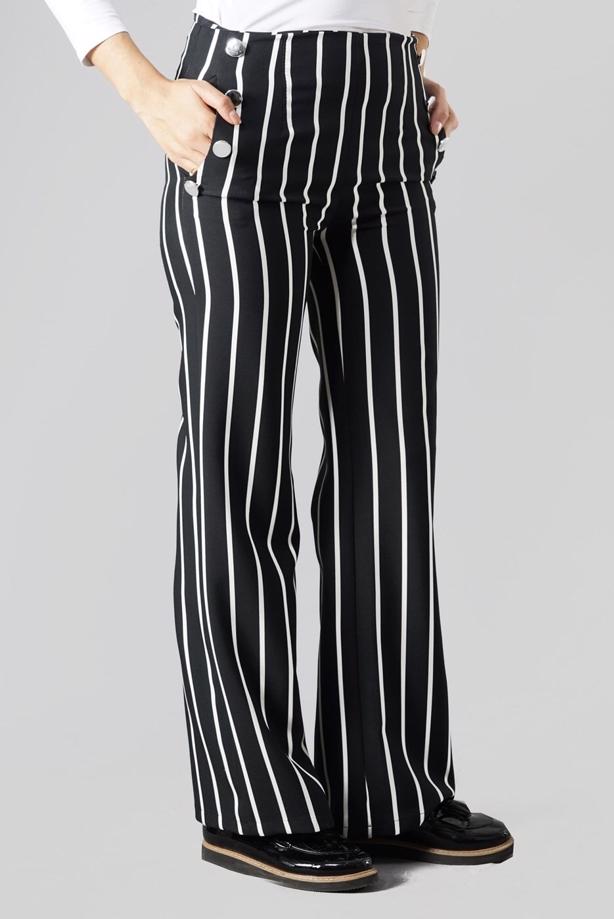 Tesettür giyim  T 1478 Actüel Düğme Detaylı Pantolon - TRENDTESETTÜR