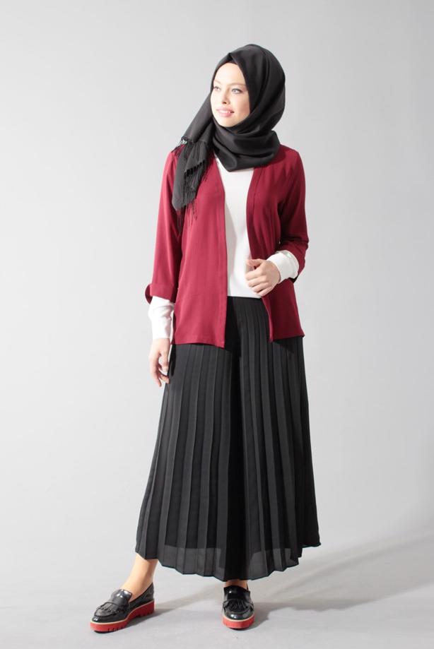 Vêtements hijab  T 1495 Actüel Piliseli Pantolon - TRENDTESETTÜR