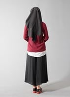 Vêtements hijab NOIR T 1495 Actüel Piliseli Pantolon