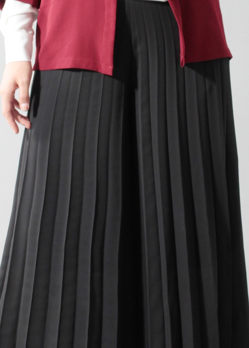 Vêtements hijab NOIR T 1495 Actüel Piliseli Pantolon