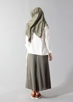 Vêtements hijab KAKI T 1495 Actüel Piliseli Pantolon